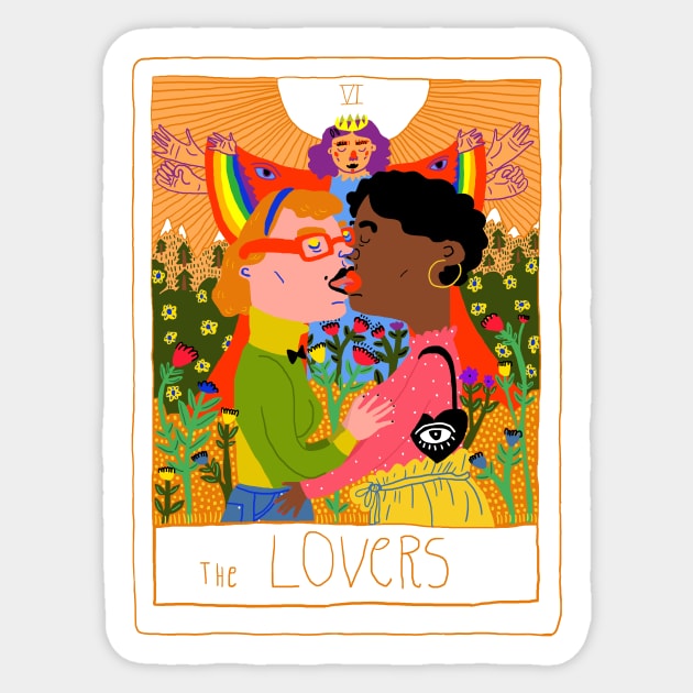 Lovers Tarot Sticker by ezrawsmith